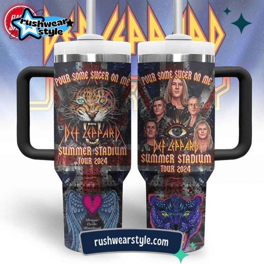 Def Leppard | 40oz Stainless Steel Music Tumbler With Handle 1061