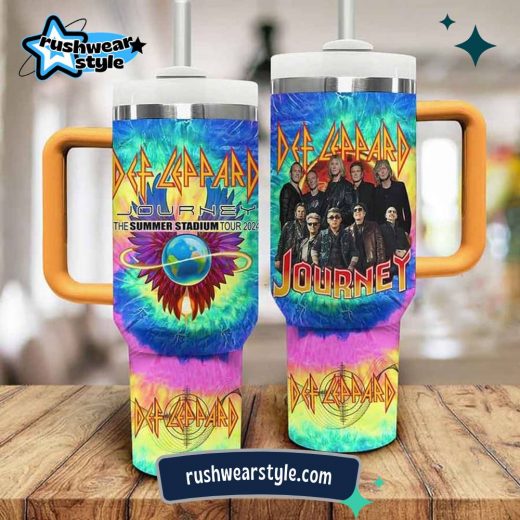 Def Leppard | Custom 40oz Stainless Steel Music Tumbler With Handle 1060