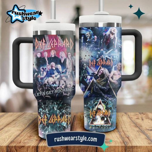 Def Leppard | Limited Edition 40oz Stainless Steel Music Tumbler With Handle 106183