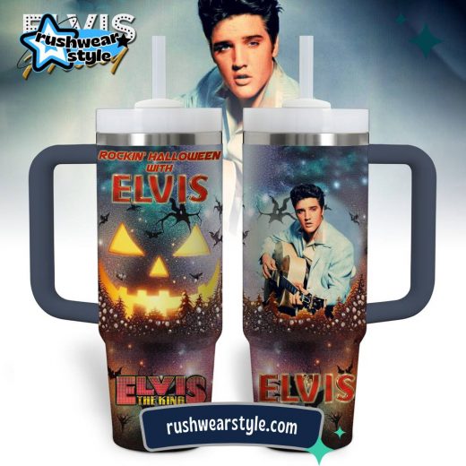 Elvis Presley | Premium 40oz Stainless Steel Music Tumbler With Handle 106176