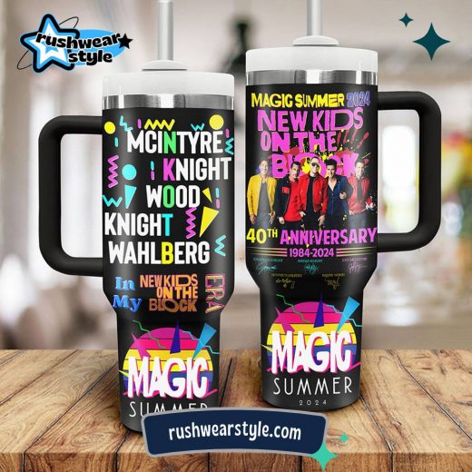 New Kids On The Block | Custom 40oz Music Stainless Steel Tumbler With Handle 106179