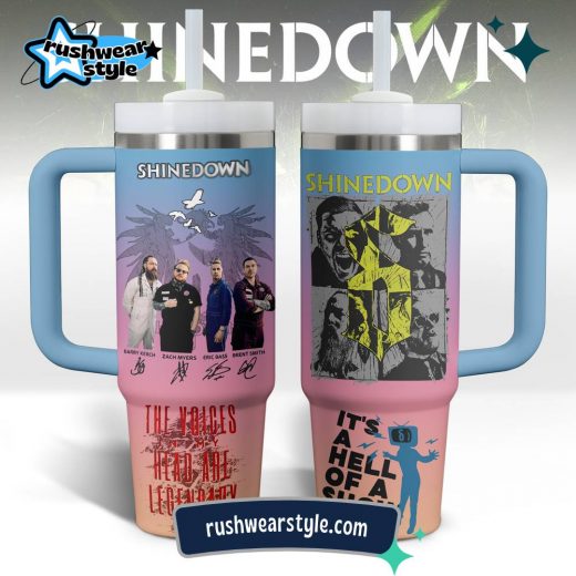 Shinedown | 40oz Custom Stainless Steel Music Tumbler With Handle 106155