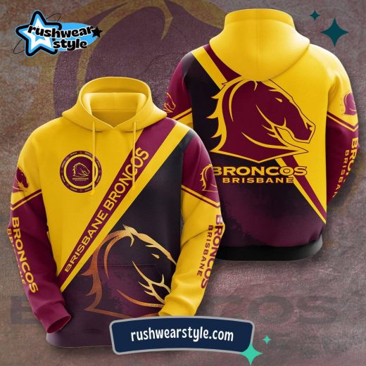 Brisbane Broncos 3D Sports Hoodie