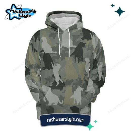 Camouflage Dog Breeds All-Over Print Hoodie