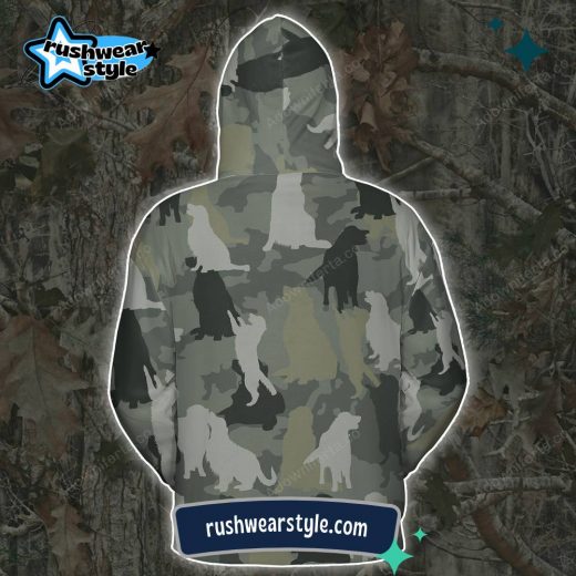 Camouflage Dog Breeds All-Over Print Hoodie