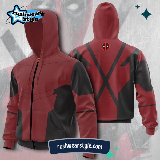 Deadpool 3D Full Zip-Up Hoodie