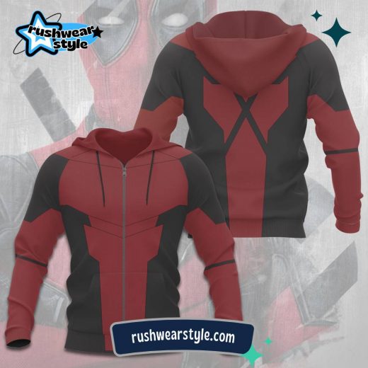 Deadpool 3D Full Zip-Up Hoodie