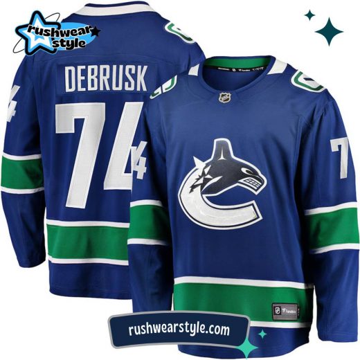 Jake Debrusk Vancouver Canucks Fanatics Breakaway Home Jersey – NHL Official