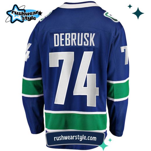 Jake Debrusk Vancouver Canucks Fanatics Breakaway Home Jersey – NHL Official