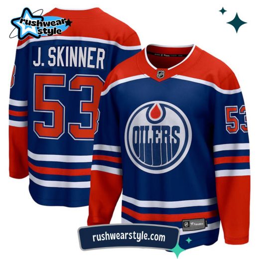 Jeff Skinner Edmonton Oilers Fanatics Breakaway Royal Home Jersey – NHL Official