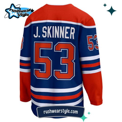 Jeff Skinner Edmonton Oilers Fanatics Breakaway Royal Home Jersey – NHL Official