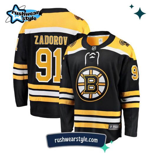 Nikita Zadorov Boston Bruins Fanatics Breakaway Home Jersey – NHL Official