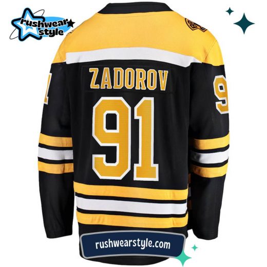 Nikita Zadorov Boston Bruins Fanatics Breakaway Home Jersey – NHL Official