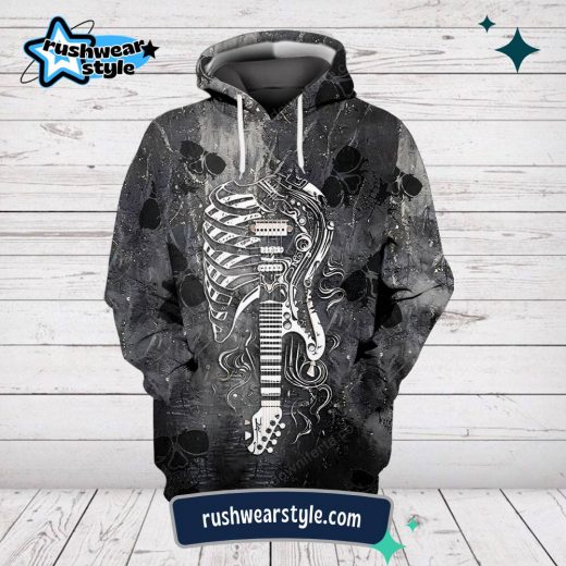 Rock N Roll Guitar All-Over Print Hoodie