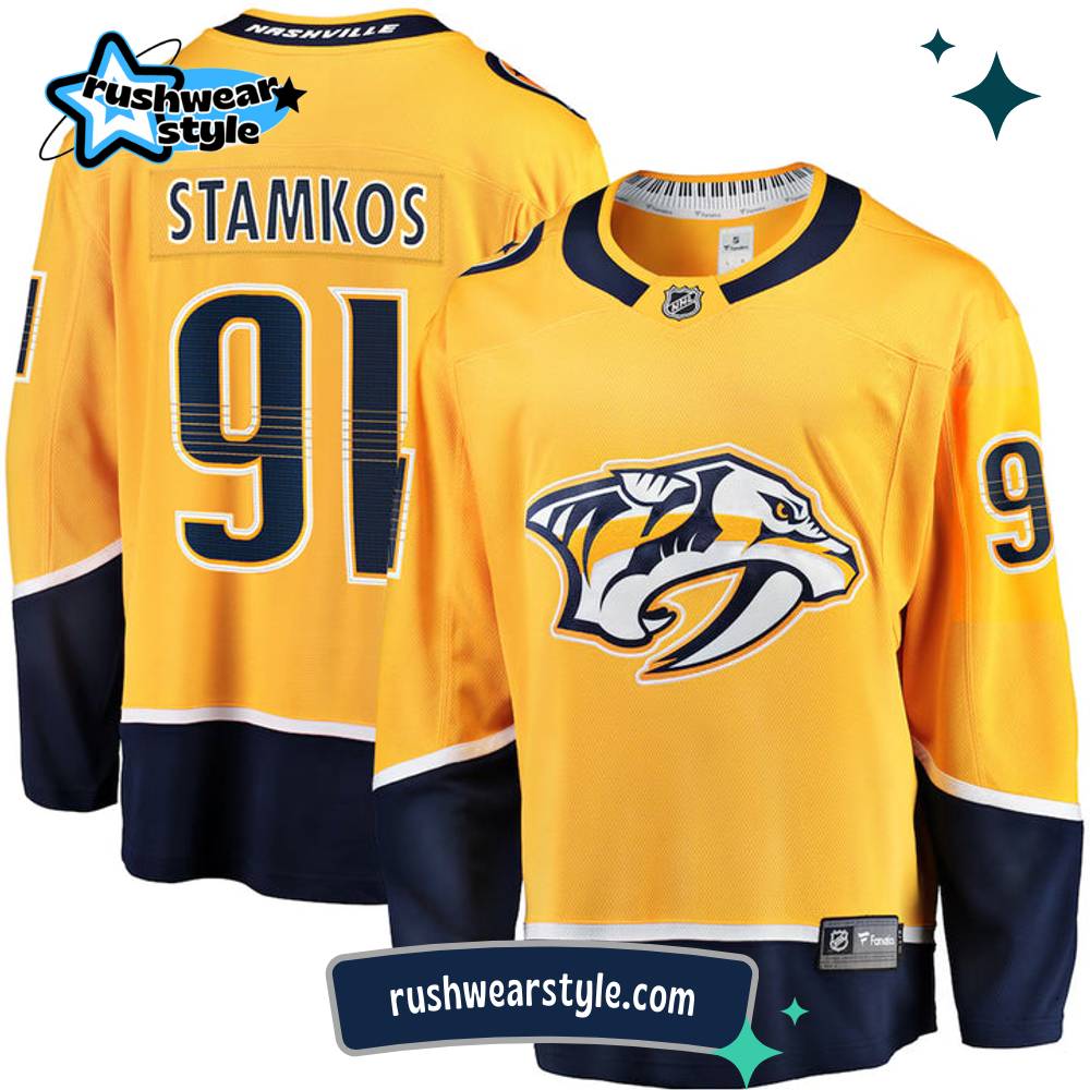 Steven Stamkos Nashville Predators Fanatics Breakaway Home Jersey – NHL Authentic Steven Stamkos Nashville Predators Fanatics Breakaway Home Jersey – NHL Authentic