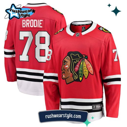 T.J. Brodie Chicago Blackhawks Fanatics Breakaway Home Jersey – NHL Authentic