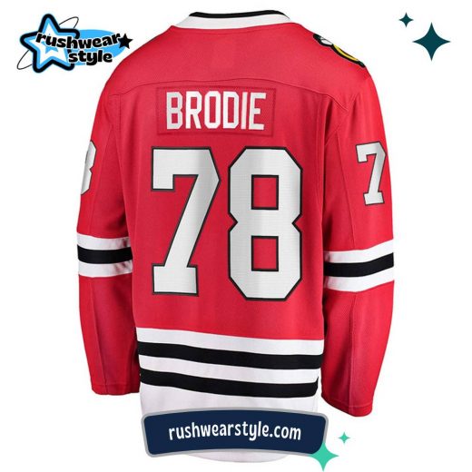 T.J. Brodie Chicago Blackhawks Fanatics Breakaway Home Jersey – NHL Authentic