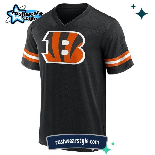 Cincinnati Bengals NFL Hashmark V-Neck Jersey – Short Sleeve