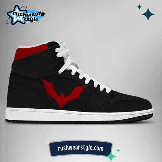 DC Batman Black Red Air Jordan 1 High-Top Shoes