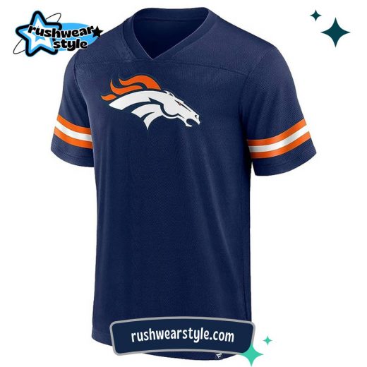 Denver Broncos NFL Hashmark V-Neck Jersey – Short Sleeve