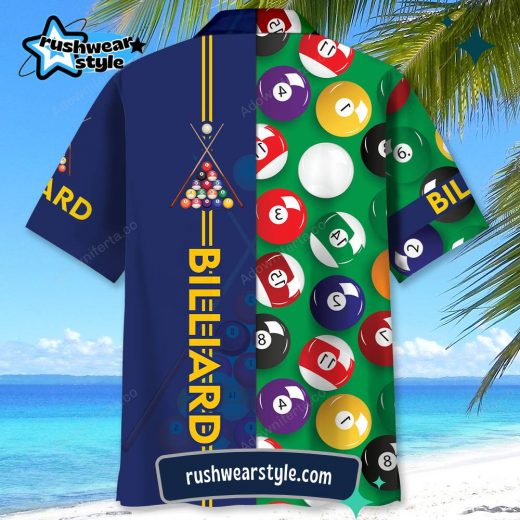 Men’s Billiards Player Hawaiian Shirt – Short Sleeve Casual