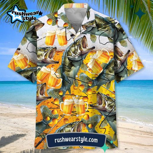 Men’s “I Rescue Fish and Beer” Hawaiian Shirt – Fun Design