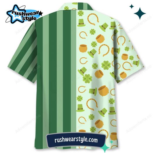 Men’s Lucky Irish St. Patrick’s Day Hawaiian Shirt – Green Edition