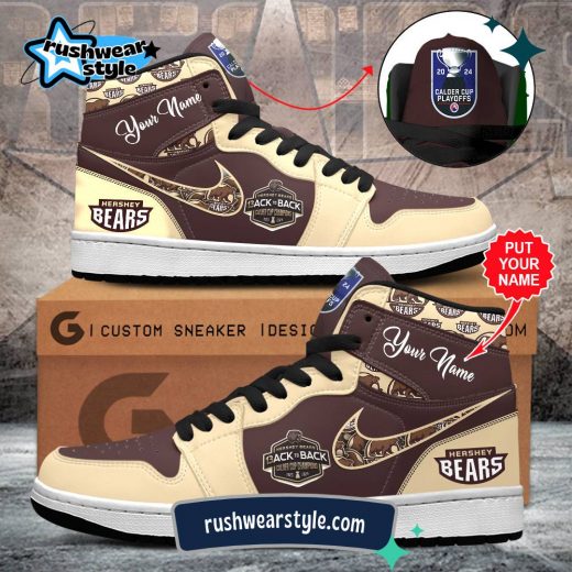 Personalized Hershey Bears Air Jordan 1 Sneaker – Customizable Design