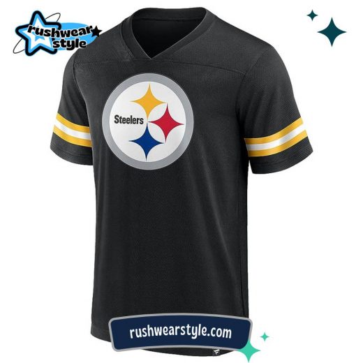 Pittsburgh Steelers NFL Hashmark V-Neck Jersey – Short Sleeve