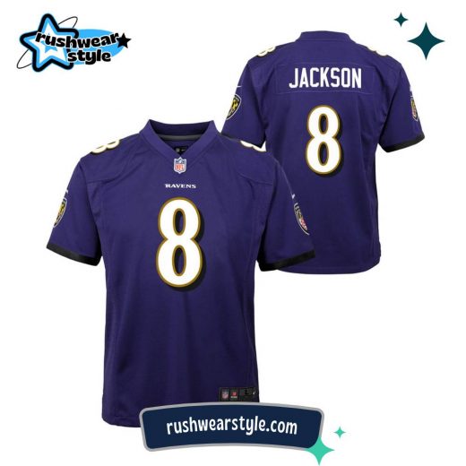 Youth Lamar Jackson Baltimore Ravens Nike NFL Game Jersey