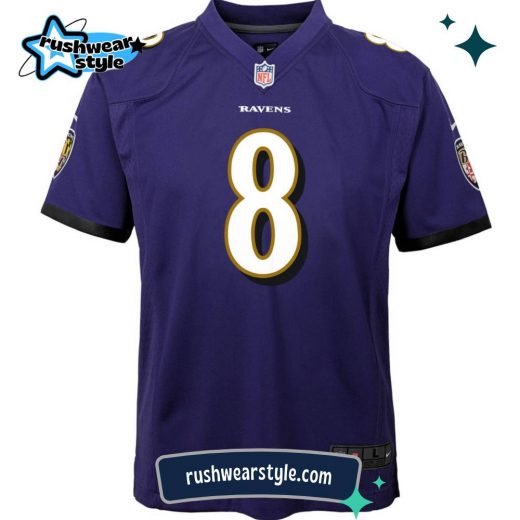 Youth Lamar Jackson Baltimore Ravens Nike NFL Game Jersey