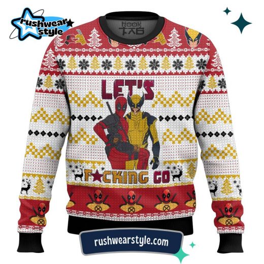 Deadpool & Wolverine Christmas Sweater – Festive Ugly Holiday Apparel