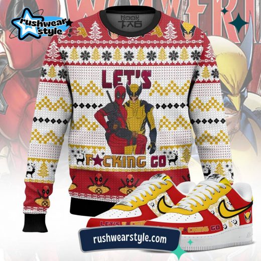 Deadpool & Wolverine Christmas Sweater – Festive Ugly Holiday Apparel