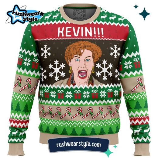 Home Alone Christmas Sweater – Kevin!!! Festive Ugly Holiday Apparel