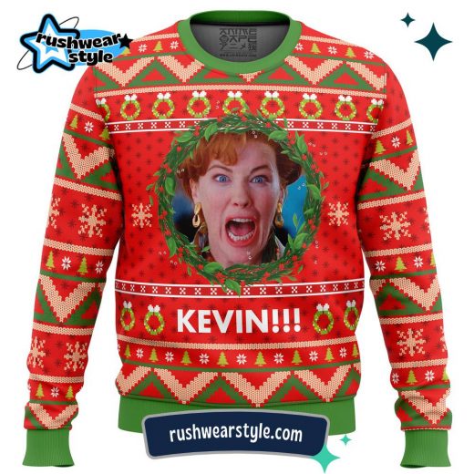 Home Alone Christmas Sweater – Kevin!!! Festive Ugly Holiday Design