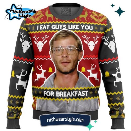 Jeffrey Dahmer Christmas Sweater – Controversial Ugly Holiday Apparel