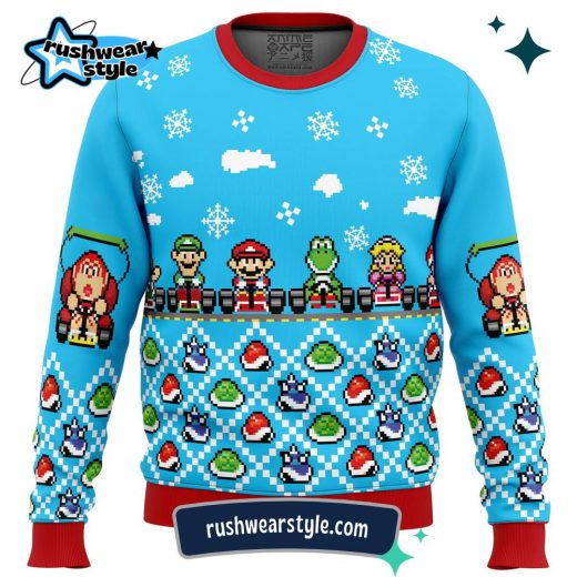 Mario Kart Christmas Sweater – Festive Ugly Holiday Design