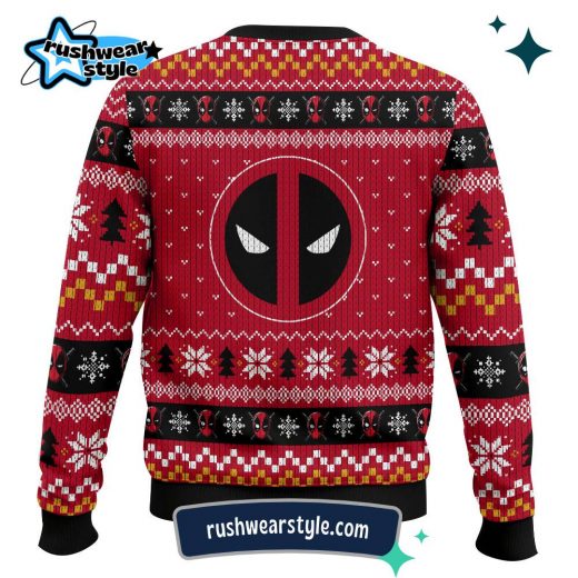 Marvel Jesus x Deadpool Christmas Sweater – Unique Holiday Ugly Sweater