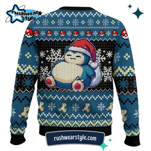 Snorlax Pokémon Christmas Sweater – Come With Me If You Want to Sleep Ugly Holiday Design