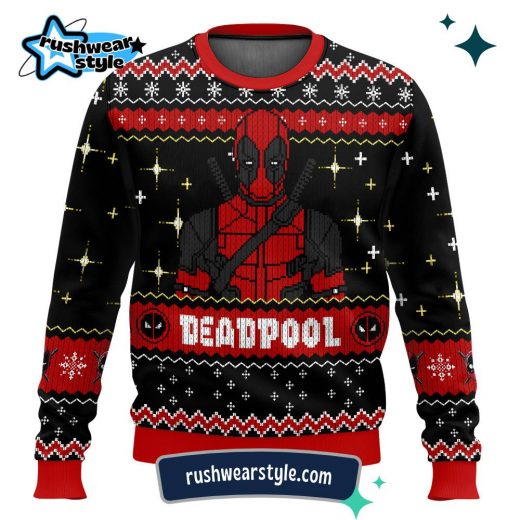 Deadpool Christmas Sweater – Iconic Ugly Holiday Apparel