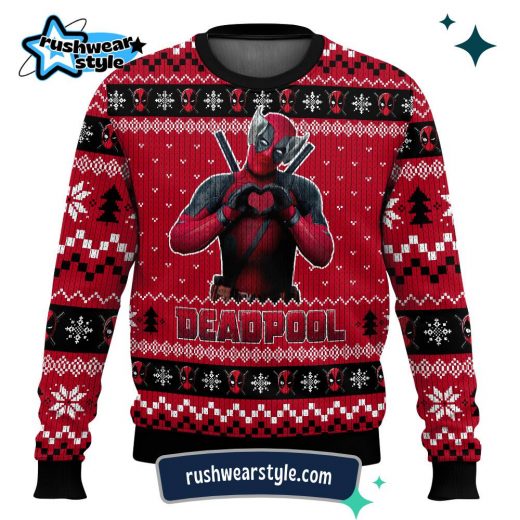 Deadpool x Wolverine Christmas Sweater – Festive Ugly Holiday Design