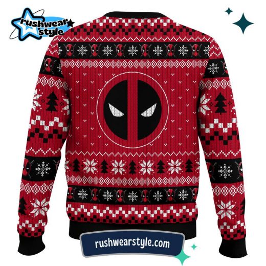 Deadpool x Wolverine Christmas Sweater – Festive Ugly Holiday Design