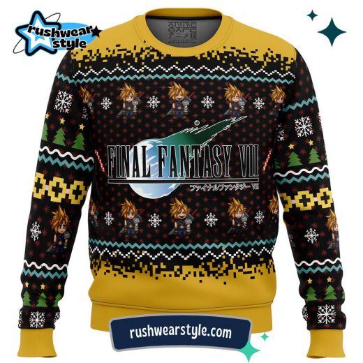 Final Fantasy VII Christmas Sweater – Classic Ugly Holiday Design