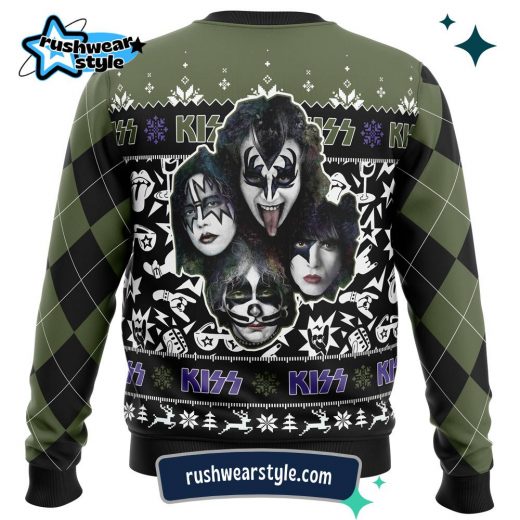 Kiss Band Christmas Sweater – Classic Ugly Holiday Apparel