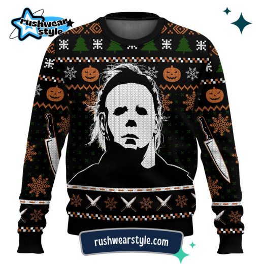 Michael Myers Halloween Christmas Sweater – Iconic Ugly Holiday Design