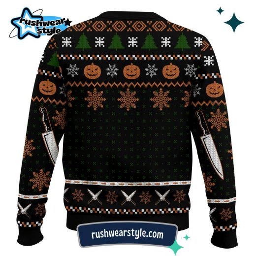 Michael Myers Halloween Christmas Sweater – Iconic Ugly Holiday Design