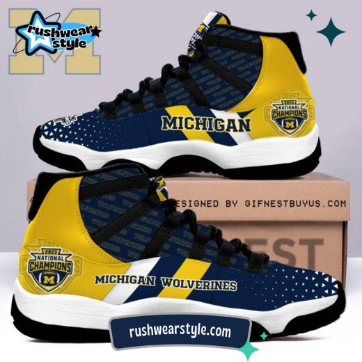 Michigan Wolverines Football Jordan 11 Sneaker – TANTN 4195 Fan Edition