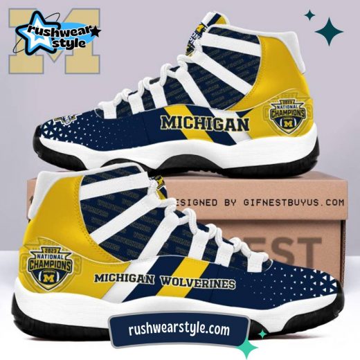 Michigan Wolverines Football Jordan 11 Sneaker – TANTN 4195 Fan Edition