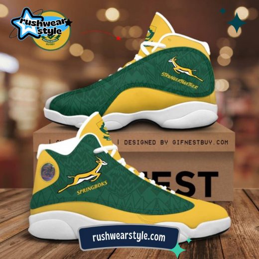 South Africa x Rugby World Cup Jordan 13 Sneaker – TANTN 3143 Rugby Fan Edition