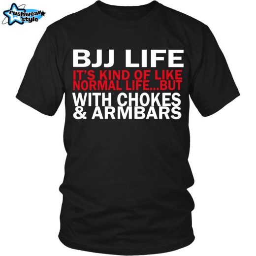 BJJ T-Shirt – “Brazilian Jiu-Jitsu Life: Embrace the Fight”